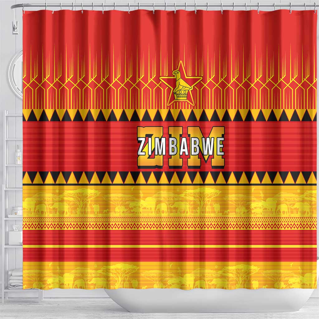 Zimbabwe Cricket Shower Curtain African Heritage Edition - African Pride