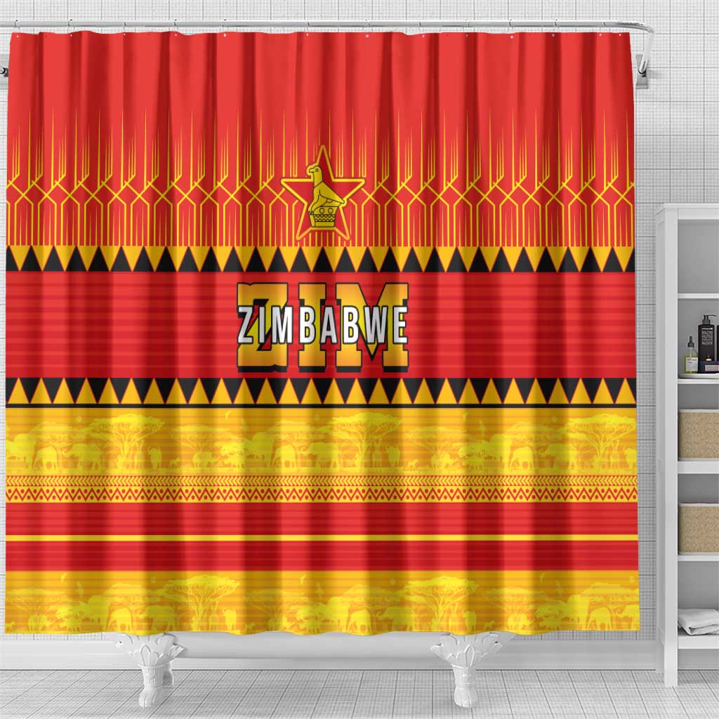 Zimbabwe Cricket Shower Curtain African Heritage Edition - African Pride