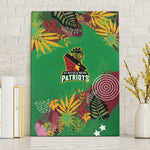 Afro-St Kitts and Nevis Cricket Patriots Canvas Wall Art Caribbean Tropical Sporty - African Pride