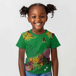 Custom Afro-St Kitts and Nevis Cricket Patriots Kid T shirt Caribbean Tropical Sporty - African Pride