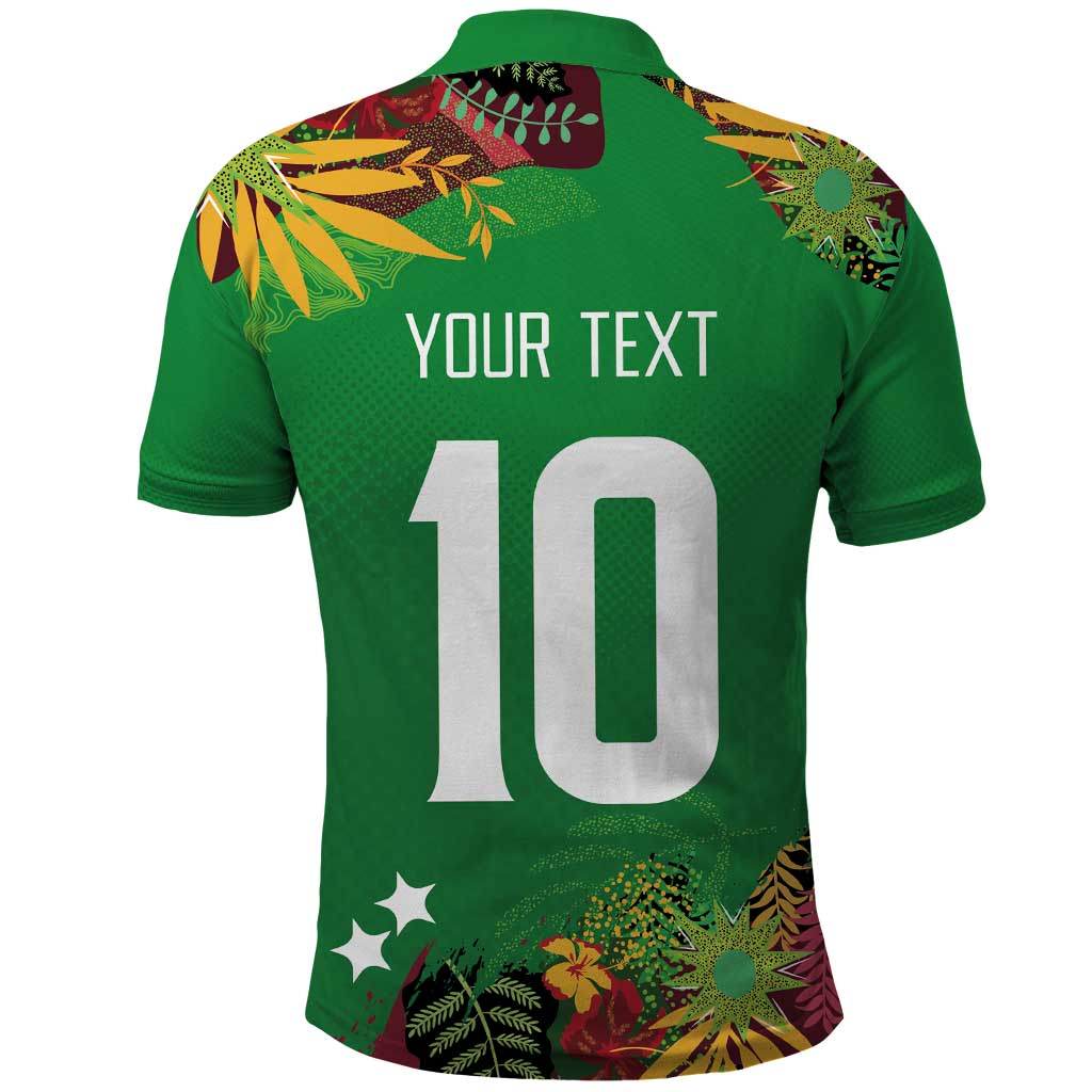Custom Afro-St Kitts and Nevis Cricket Patriots Polo Shirt Caribbean Tropical Sporty - African Pride