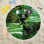 Nigeria Football Custom Beach Blanket Super Eagles-Africa Spirit - African Pride