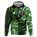 Nigeria Football Custom Hoodie Super Eagles-Africa Spirit - African Pride
