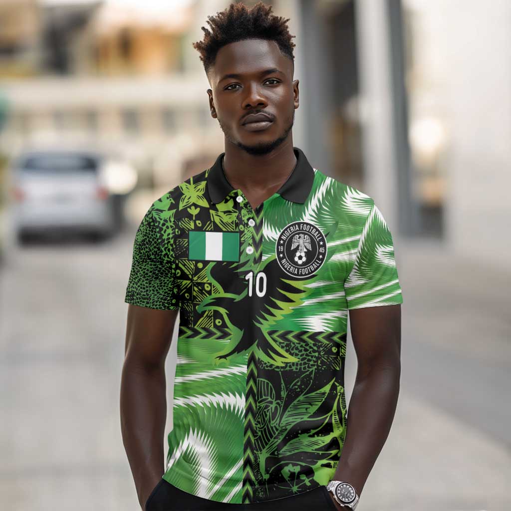 Nigeria Football Custom Polo Shirt Super Eagles-Africa Spirit - African Pride