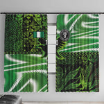 Nigeria Football Custom Window Curtain Super Eagles-Africa Spirit - African Pride