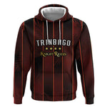 Custom Afro-Trinbago Cricket Knight Riders Hoodie Palm Leaves Stripes Style - African Pride
