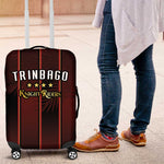 Afro-Trinbago Cricket Knight Riders Luggage Cover Palm Leaves Stripes Style - African Pride