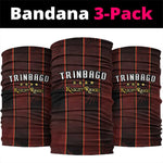 Afro-Trinbago Cricket Knight Riders Neck Gaiter Palm Leaves Stripes Style - African Pride
