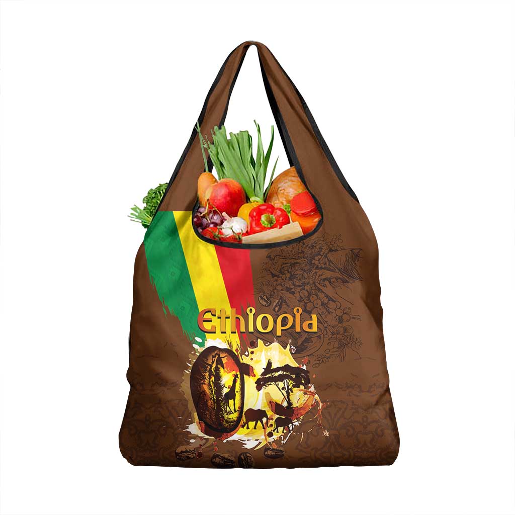 Ethiopia's Pride - Coffee Culture Short Sleeve Bodycon Dress LT03 main image 1