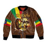 Ethiopia's Pride - Coffee Culture Sleeve Zip Bomber Jacket