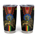 Ethiopia Lion of Judah and The Star Seal Tumbler Cup Dashiki Style