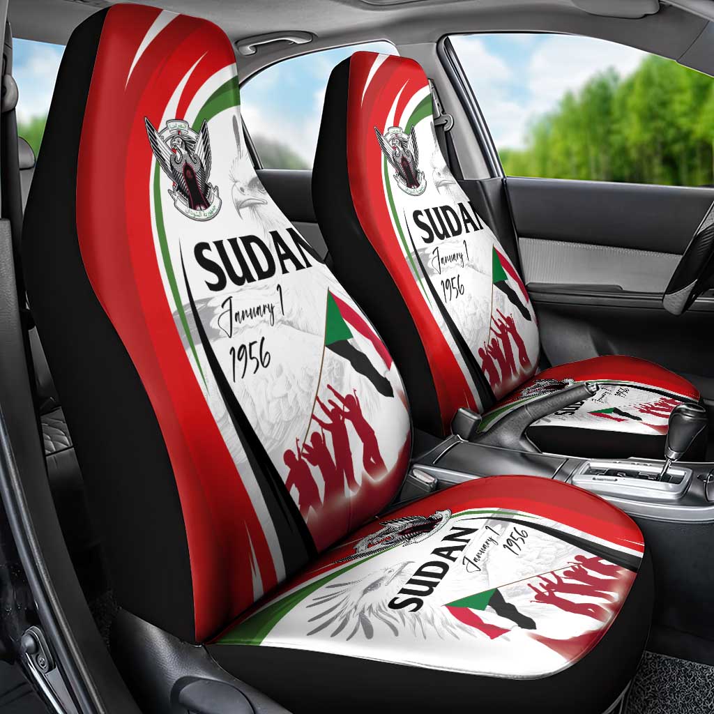 Happy Independence of Sudan Car Seat Cover Soldiers Fight for Homeland - Victory is ours