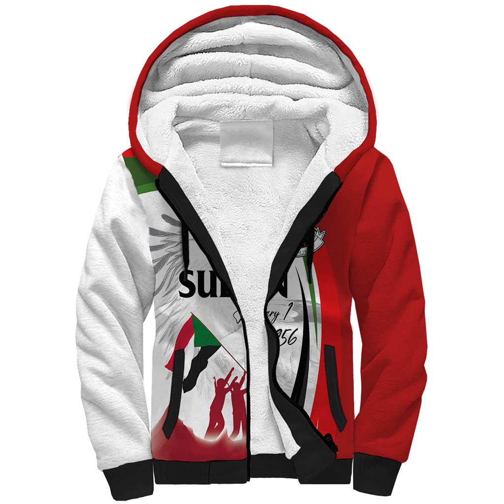 Happy Independence of Sudan Sherpa Hoodie Soldiers Fight for Homeland - Victory is ours
