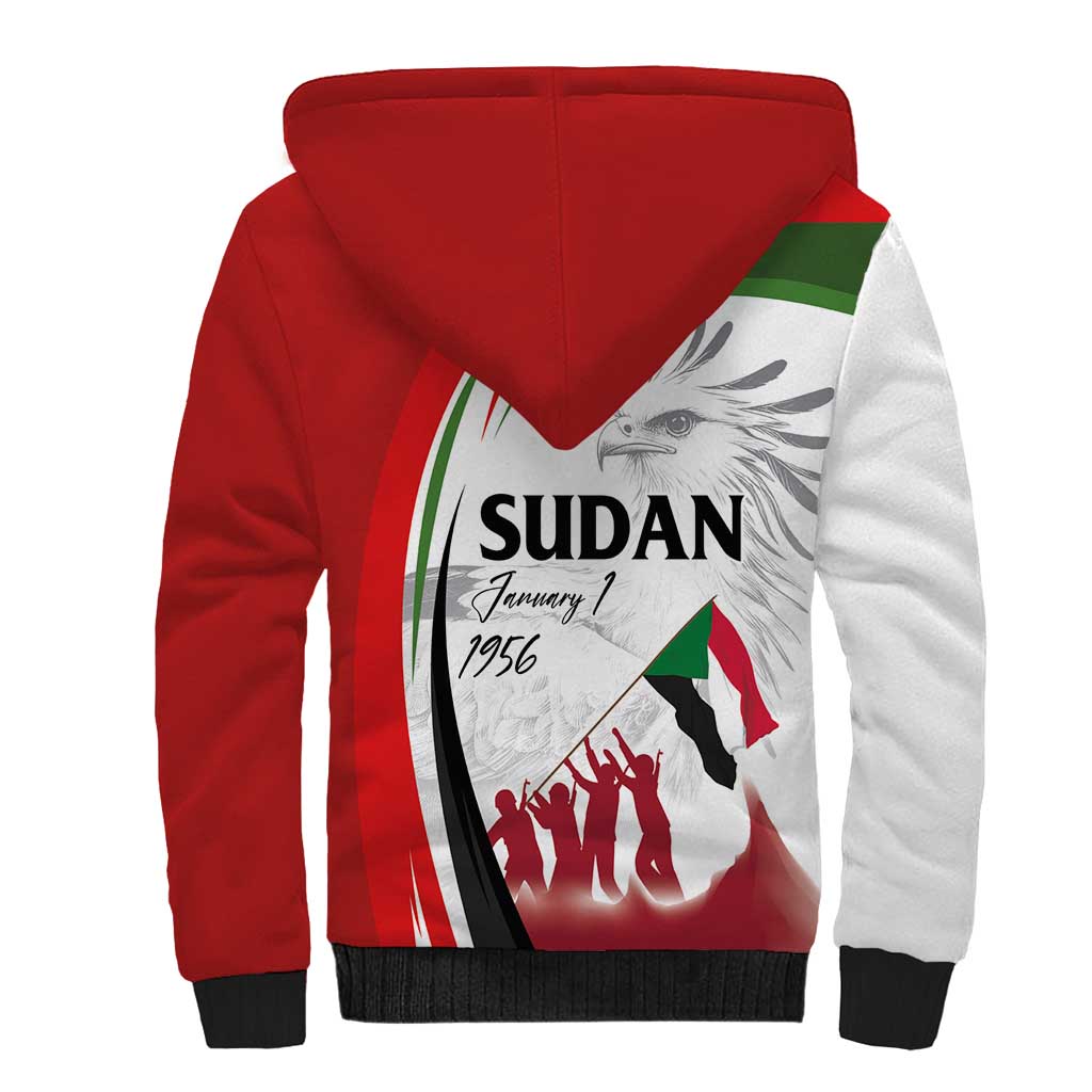 Happy Independence of Sudan Sherpa Hoodie Soldiers Fight for Homeland - Victory is ours