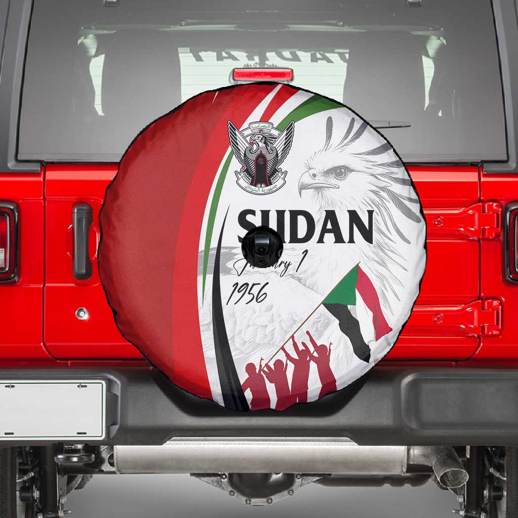 Happy Independence of Sudan Spare Tire Cover Soldiers Fight for Homeland - Victory is ours