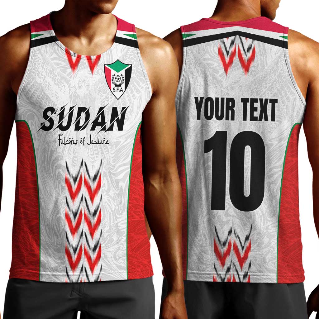 Custom Sudan Football Men Tank Top Wings of Victory - Go Falcons of Jediane