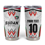 Custom Sudan Football Tumbler Cup Wings of Victory - Go Falcons of Jediane