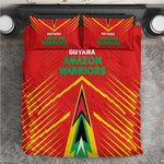 Guyana Cricket Amazon Warriors Bedding Set Go Glory-Green Red Gold - African Pride