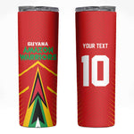 Guyana Cricket Amazon Warriors Custom Skinny Tumbler Go Glory-Green Red Gold - African Pride