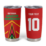 Guyana Cricket Amazon Warriors Custom Tumbler Cup Go Glory-Green Red Gold - African Pride