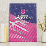 Barbados Cricket Royals Canvas Wall Art Trident Symbol-Sporty Style - African Pride