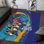 Saint Lucia Cricket Kings Area Rug Caribbean-Roar of Power Lions - African Pride