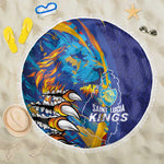 Saint Lucia Cricket Kings Beach Blanket Caribbean-Roar of Power Lions - African Pride