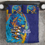 Saint Lucia Cricket Kings Bedding Set Caribbean-Roar of Power Lions - African Pride