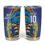 Custom Saint Lucia Cricket Kings Tumbler Cup Caribbean-Roar of Power Lions - African Pride