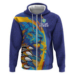Custom Saint Lucia Cricket Kings Zip Hoodie Caribbean-Roar of Power Lions - African Pride