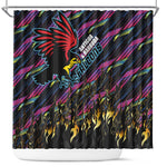 Antigua & Barbuda Cricket Falcons Shower Curtain Through The Fire-Go Glory - African Pride