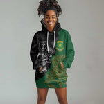 Custom Aotearoa South Africa Rugby Freedom Cup Hoodie Dress Kiwi Warriors Haka with King Protea Symbol - African Pride