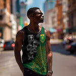 Custom Aotearoa South Africa Rugby Freedom Cup Men Tank Top Kiwi Warriors Haka with King Protea Symbol - African Pride