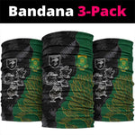 Aotearoa South Africa Rugby Freedom Cup Neck Gaiter Kiwi Warriors Haka King Protea Symbol LT03