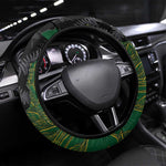 Aotearoa South Africa Rugby Freedom Cup Steering Wheel Cover Kiwi Warriors Haka with King Protea Symbol - African Pride