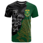 Custom Aotearoa South Africa Rugby Freedom Cup T shirt Kiwi Warriors Haka with King Protea Symbol - African Pride