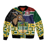 South Africa Rugby Bomber Jacket Go Bokke-Amabokoboko Spirit - African Pride