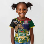 South Africa Rugby Kid T shirt Go Bokke-Amabokoboko Spirit - African Pride