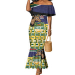 South Africa Rugby Mermaid Dress Go Bokke-Amabokoboko Spirit - African Pride