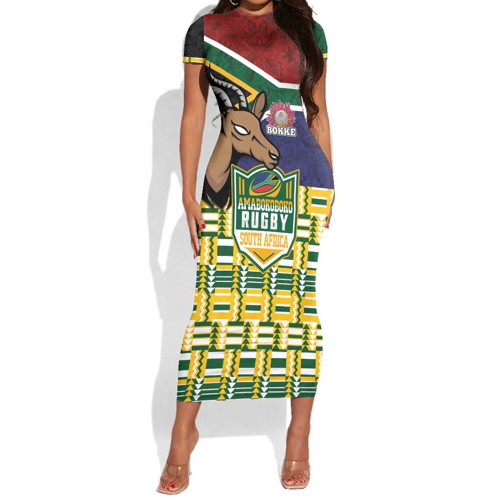 South Africa Rugby Women Polo Shirt Go Bokke-Amabokoboko Spirit LT03