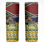 South Africa Rugby Skinny Tumbler Go Bokke-Amabokoboko Spirit - African Pride