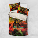 Afro-Jamaican Reggae Legend's Birthday Bedding Set One Love Jamaica