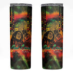 Afro-Jamaican Reggae Legend's Birthday Skinny Tumbler One Love Jamaica