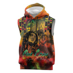 Afro-Jamaican Reggae Legend's Birthday Sleeveless Hoodie One Love Jamaica - African Pride