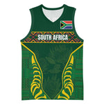 Custom South Africa Rugby Basketball Jersey Springboks Spirit and King Protea - African Pride