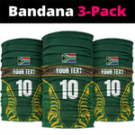 Custom South Africa Rugby Neck Gaiter Springboks Spirit and King Protea LT03