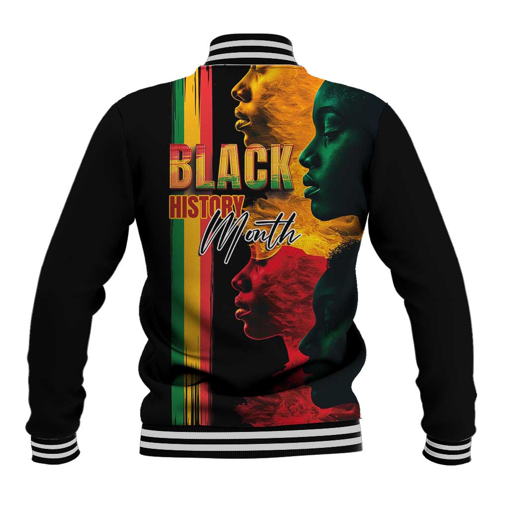 Afro - Black History Month Baseball Jacket Black Soul - I'm Black Every Month
