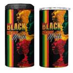 Afro - Black History Month 4 in 1 Can Cooler Tumbler Black Soul - I'm Black Every Month