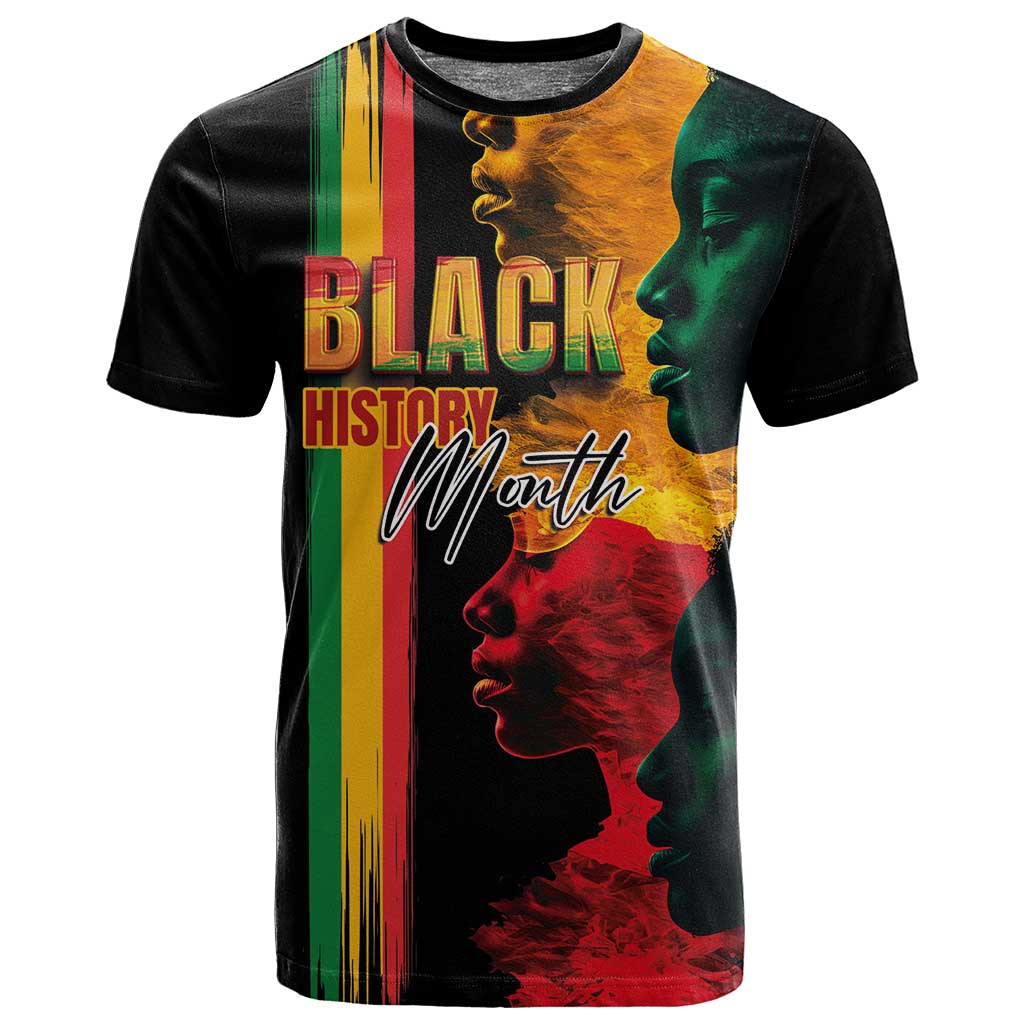 Afro - Black History Month T shirt Black Soul - I'm Black Every Month