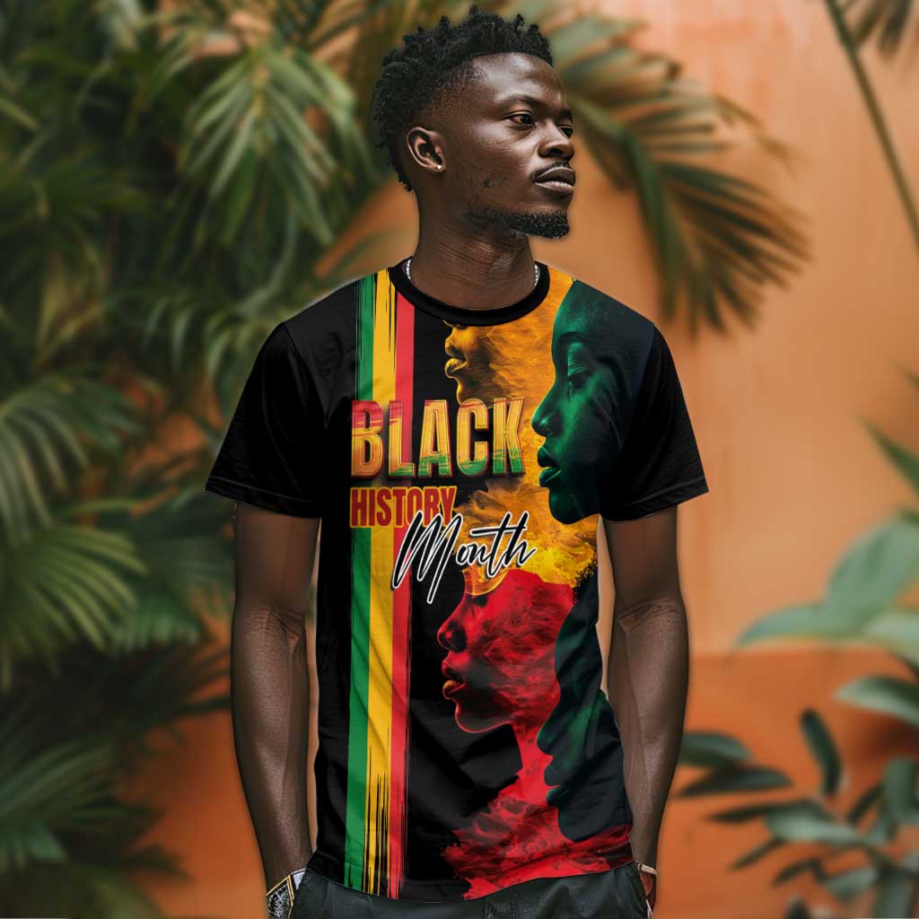 Afro - Black History Month T shirt Black Soul - I'm Black Every Month